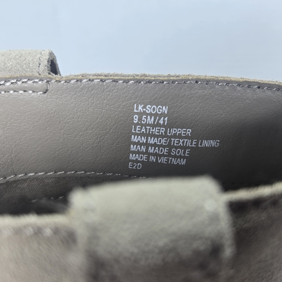 Lucky Brand SOGN buckled Block Heeled Suede Leather Western Boots Size 9 1/2 9.5 - Picture 16 of 16